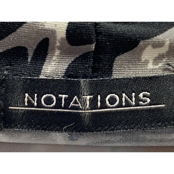 Notations Womens L Stretch Pullover Blouse Top Layered Look Knit Shirt - Picture 2 of 9